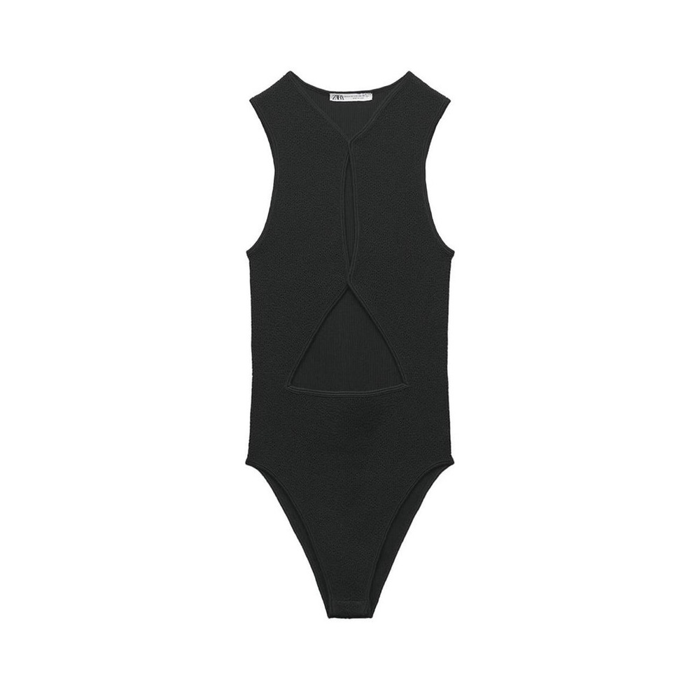 Zara Black Knit Top BLACK M/L